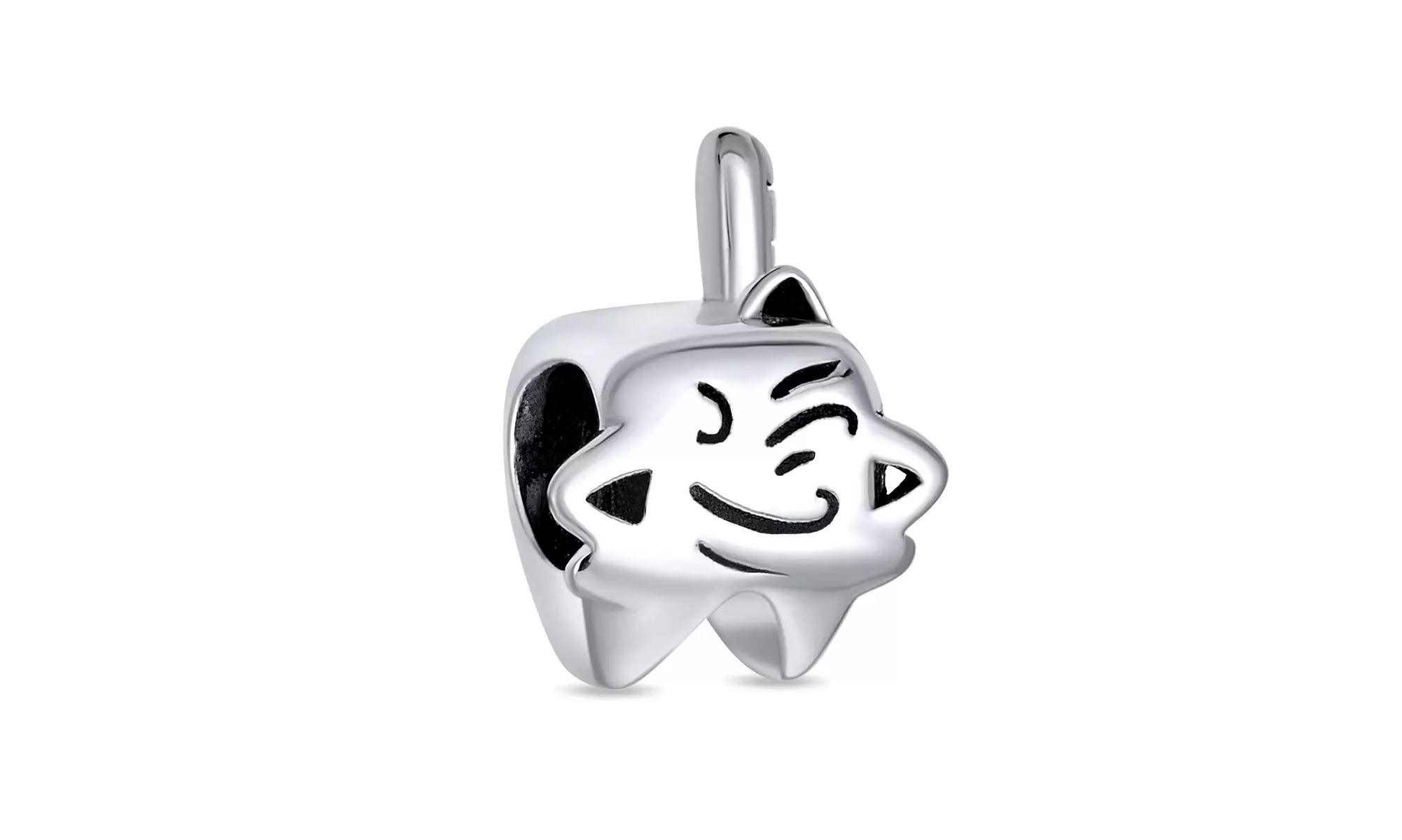 Tooth Fairy Dentist Winking Tooth Charm Bead Moms Sterling Silver - Primary Image
