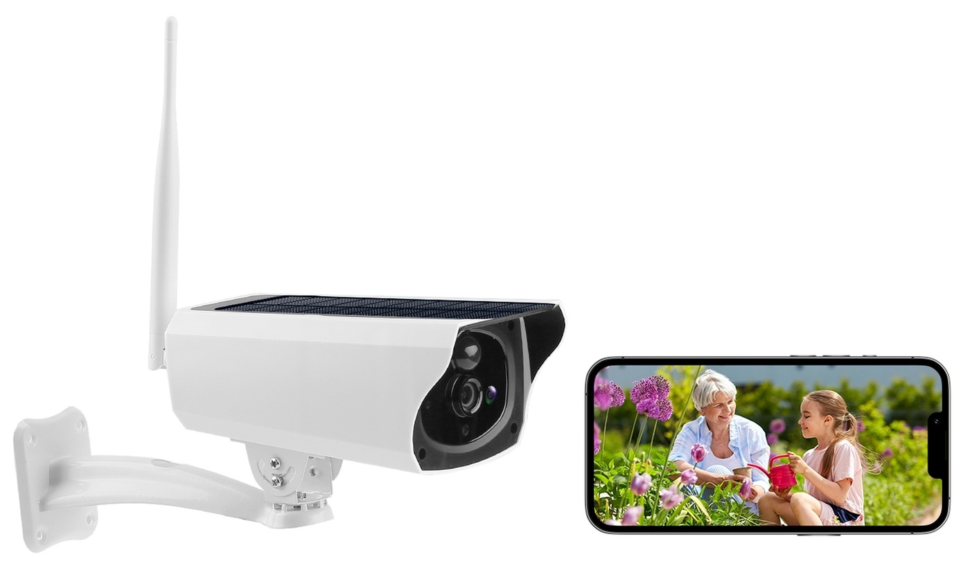 iMounTEK 1080P Solar Powered Outdoor WiFi Security Surveillance Camera System