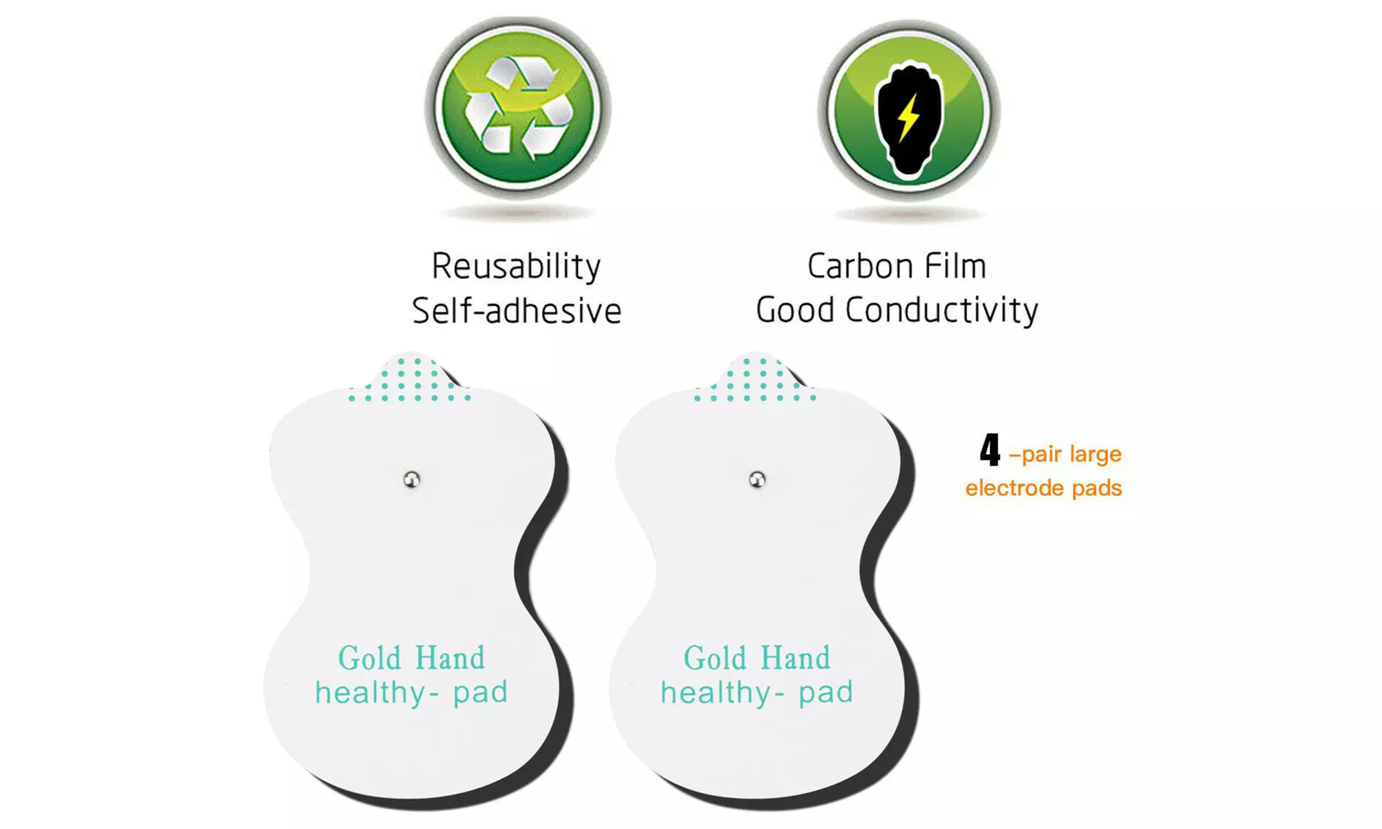 30 pcs Stress Relief Sleep Detox Foot Pads & TENS Unit 8 Modes Muscle Stimulator - Image 3