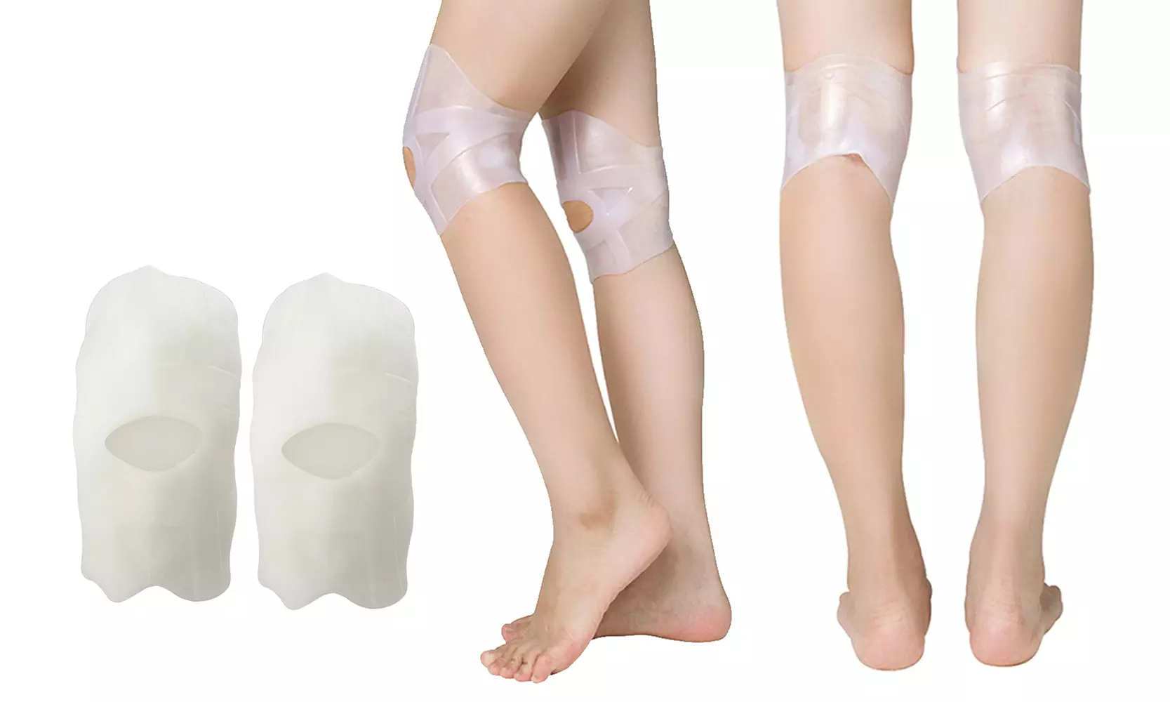 Unisex Knee Support Compression Gel Braces (1-Pair) - Primary Image