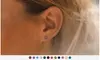 4mm Birthstone Stud Earrings in 14K Gold Plated Stainless Steel, 12 Colors