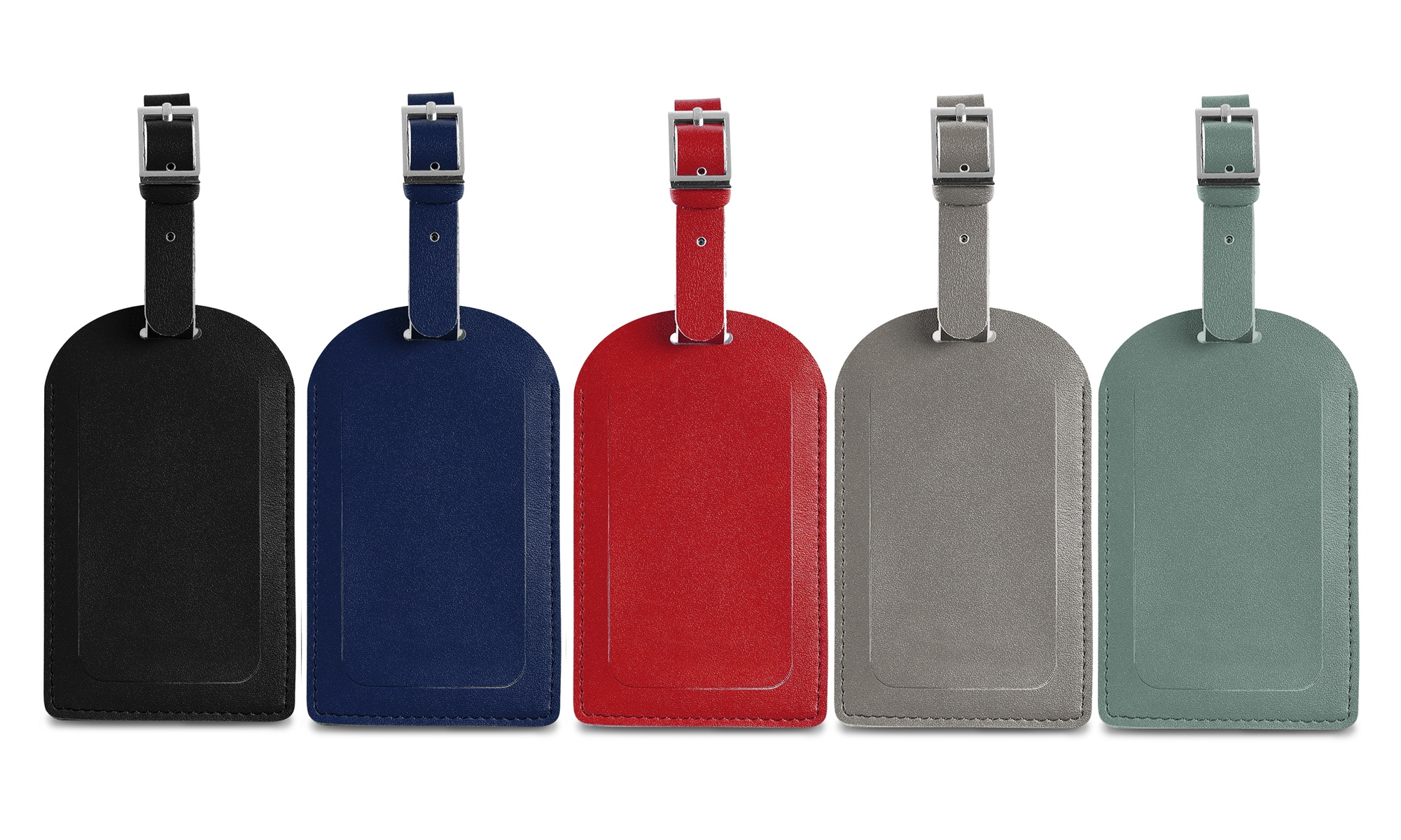 Faux Leather Luggage Travel Bag Tags  (1- or - 4 Pack)