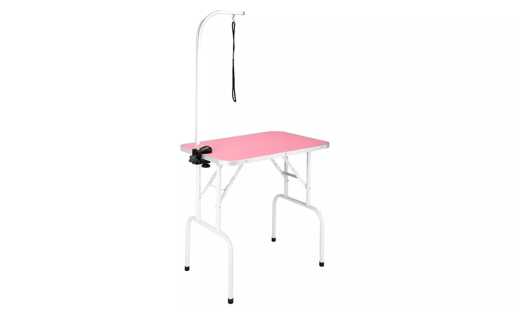 32" Foldable Pet Grooming Table with Adjustable Arm Pink - Primary Image