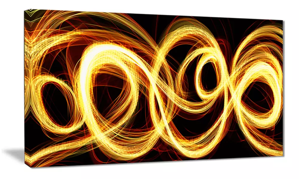 Gold Shock - Large Abstract Canvas Art Print - Primary Image