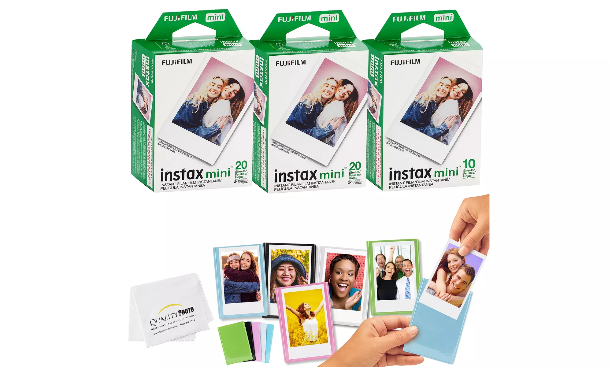 Fujifilm Mini Instax Films Colored Magnet Photo Frames 50 Prints