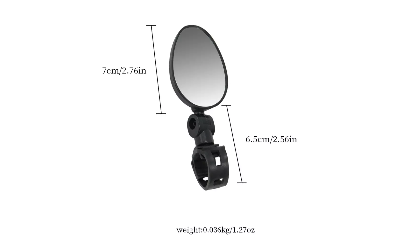 US 2-4 Pack Bike Mirror Cycling Rear View Glass Adjustable 360 Degree Handlebar