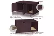 Way Basics Eco Tool-Free Assembly Modern Cat Litter Box Furniture, Espresso - Second Medium