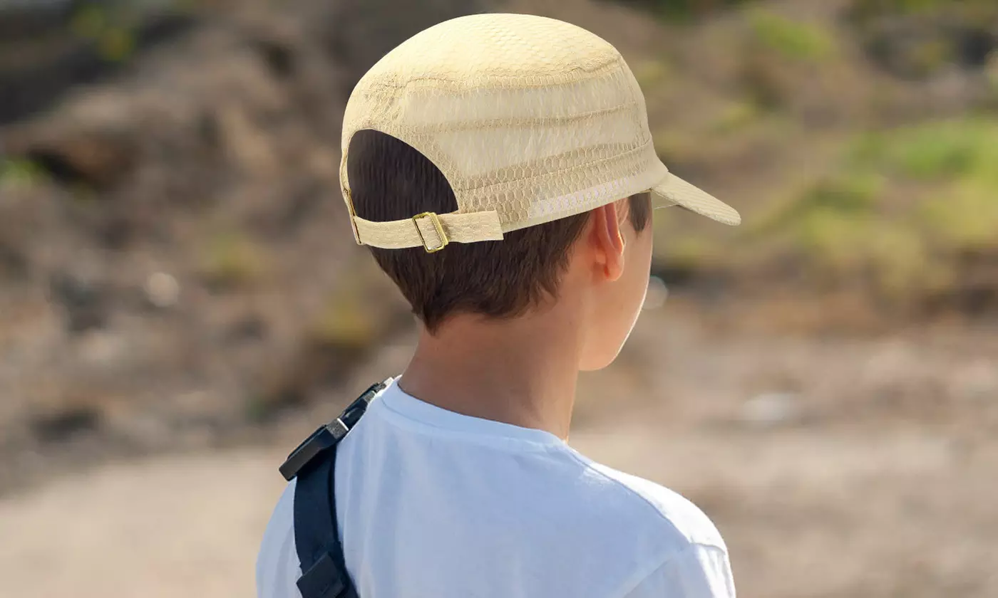 Quick Dry Mesh Short Brim Flat Top Hat for Women or Men