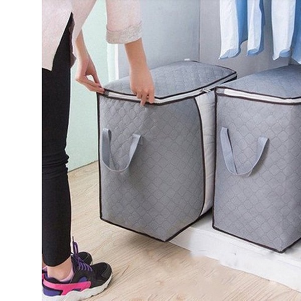 folding bamboo charcoal clothes storage bag