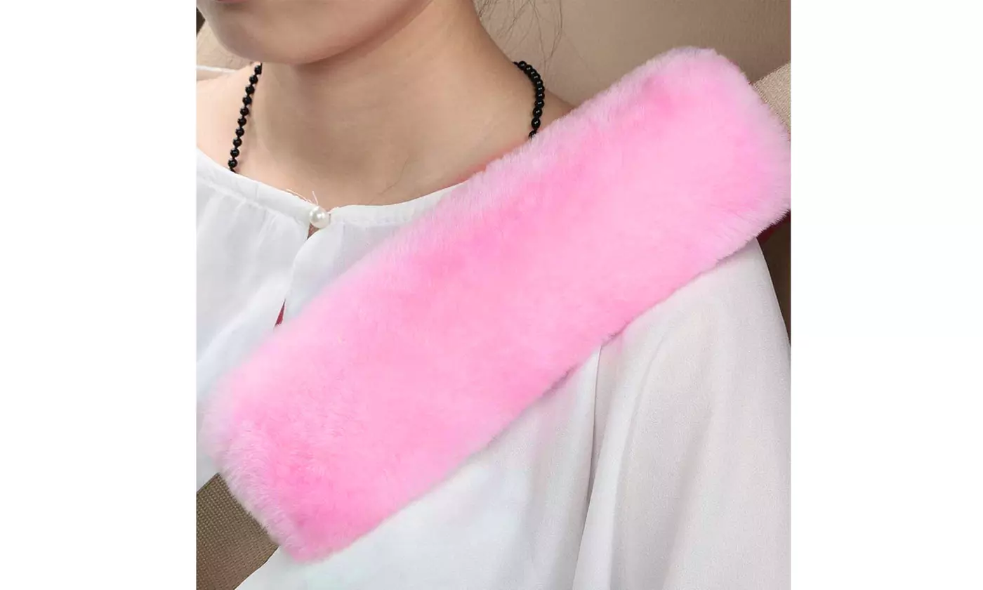 Car Seat Straps Shoulder Pads Super Soft Plush Seat Belt Covers