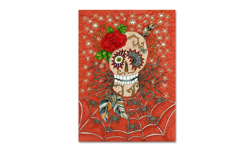 Kim Kosirog 'Halloween Skull' Canvas Art - Primary Image
