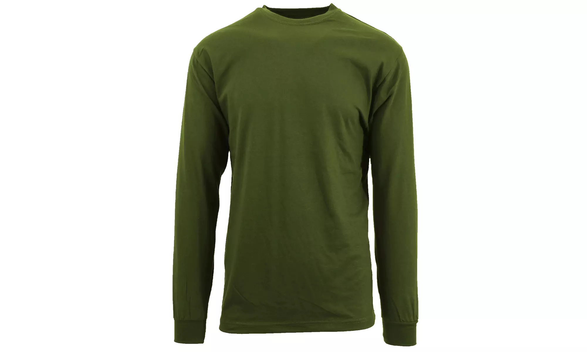 Men's Long Sleeve Crew Neck Lightweight Basic Shirt (Sizes S-L)