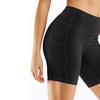 Image 7: Women's High Waist Workout Yoga Compression Shorts Tummy Control Side Pockets 