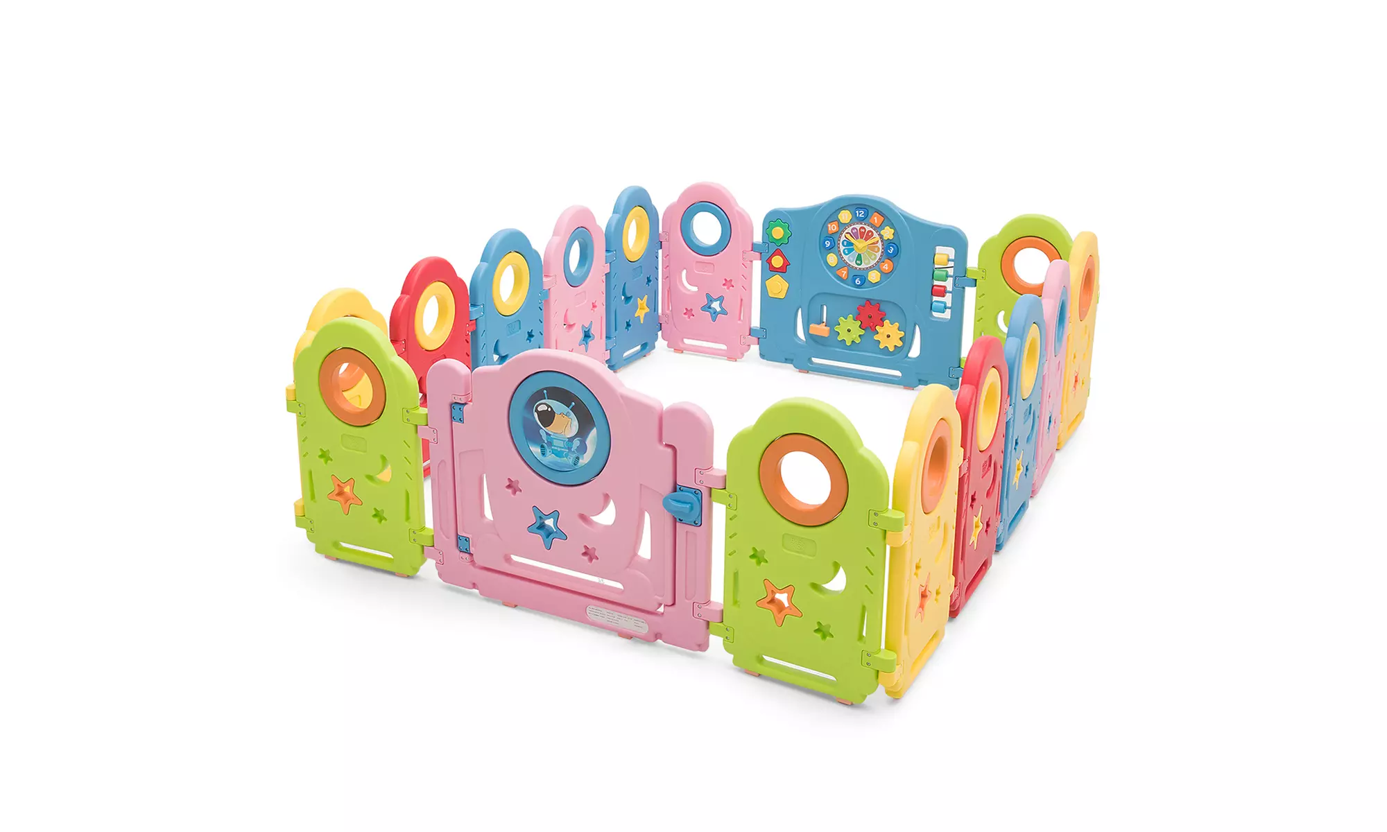 Costway 16 Panel Baby Playpen Kids Activity Center - Primary Image