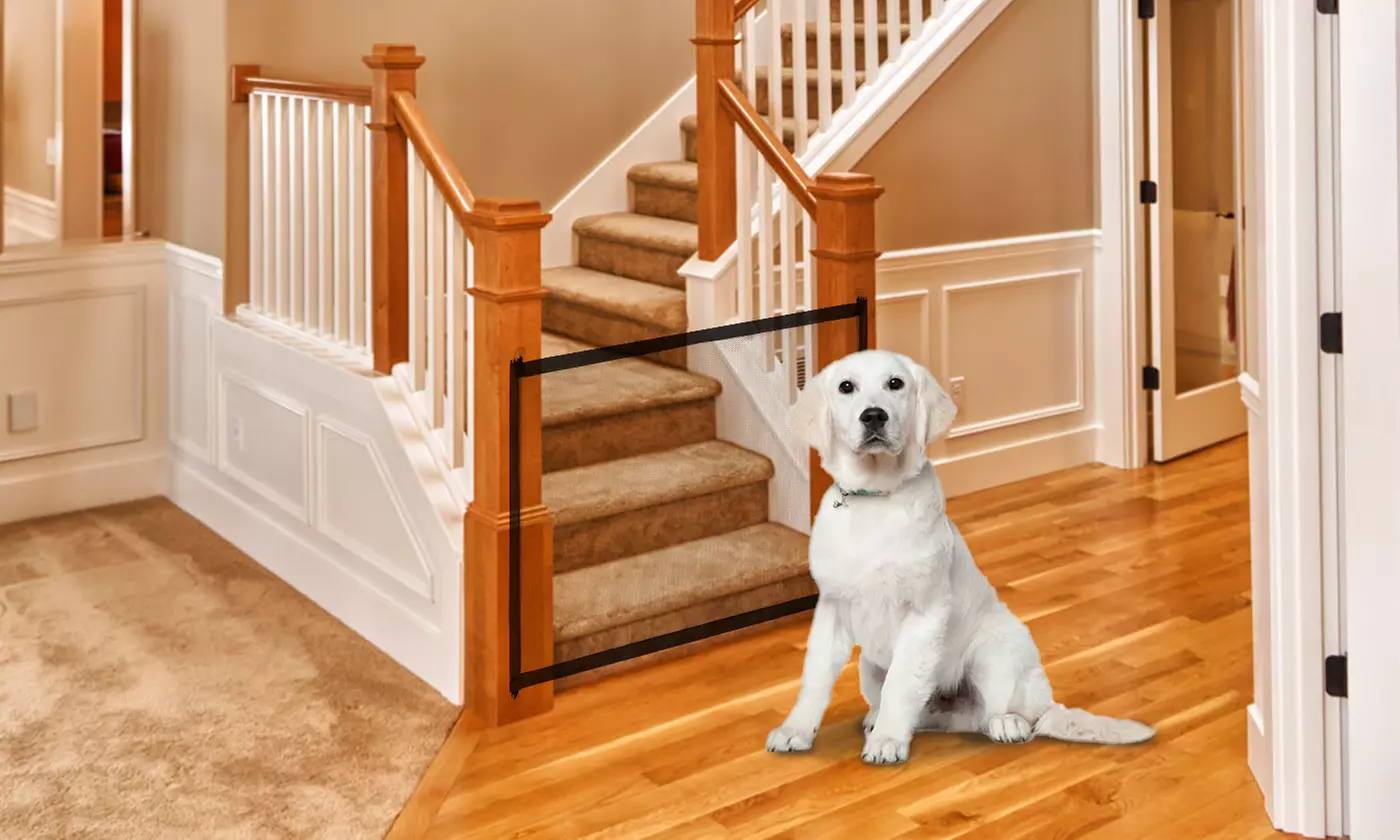 PetLuv Portable Folding Mesh Net Fence Barrier Pet Safety Guard Dog Gate - Primary Image