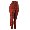 Image 2: Women's Stretchy Plaid Print Pants Casual Tights Soft Skinny Basic Leggings