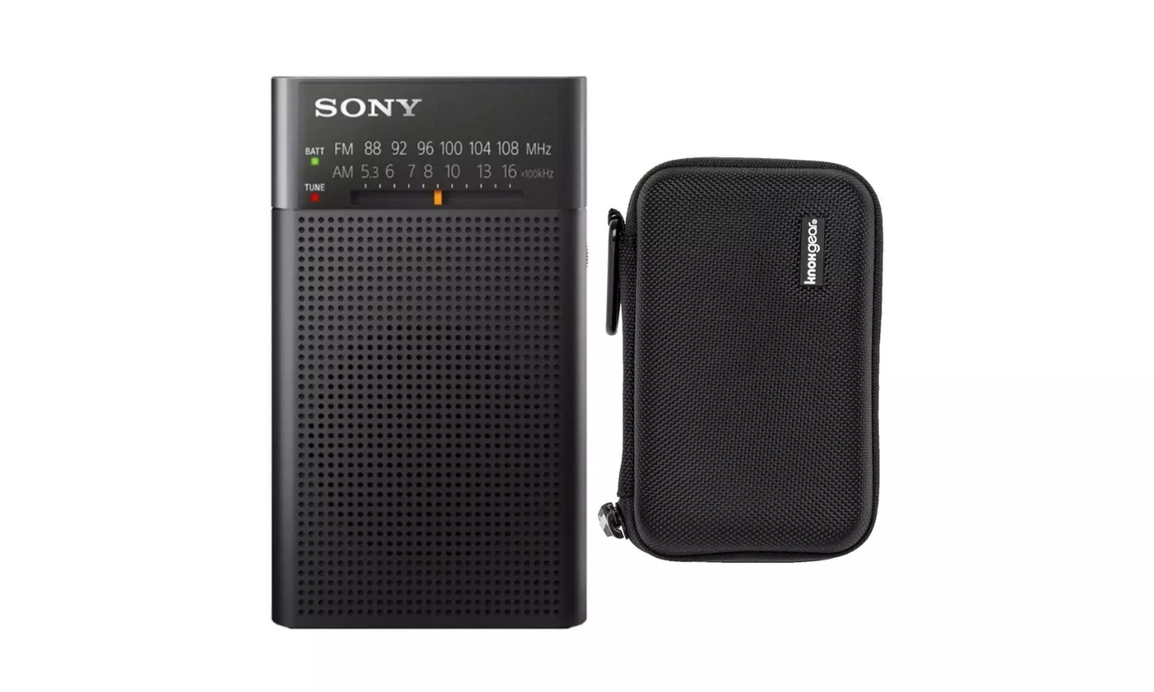 Sony ICFP26 Portable AM/FM Radio with Speaker with Travel and Protective Case - Primary Image