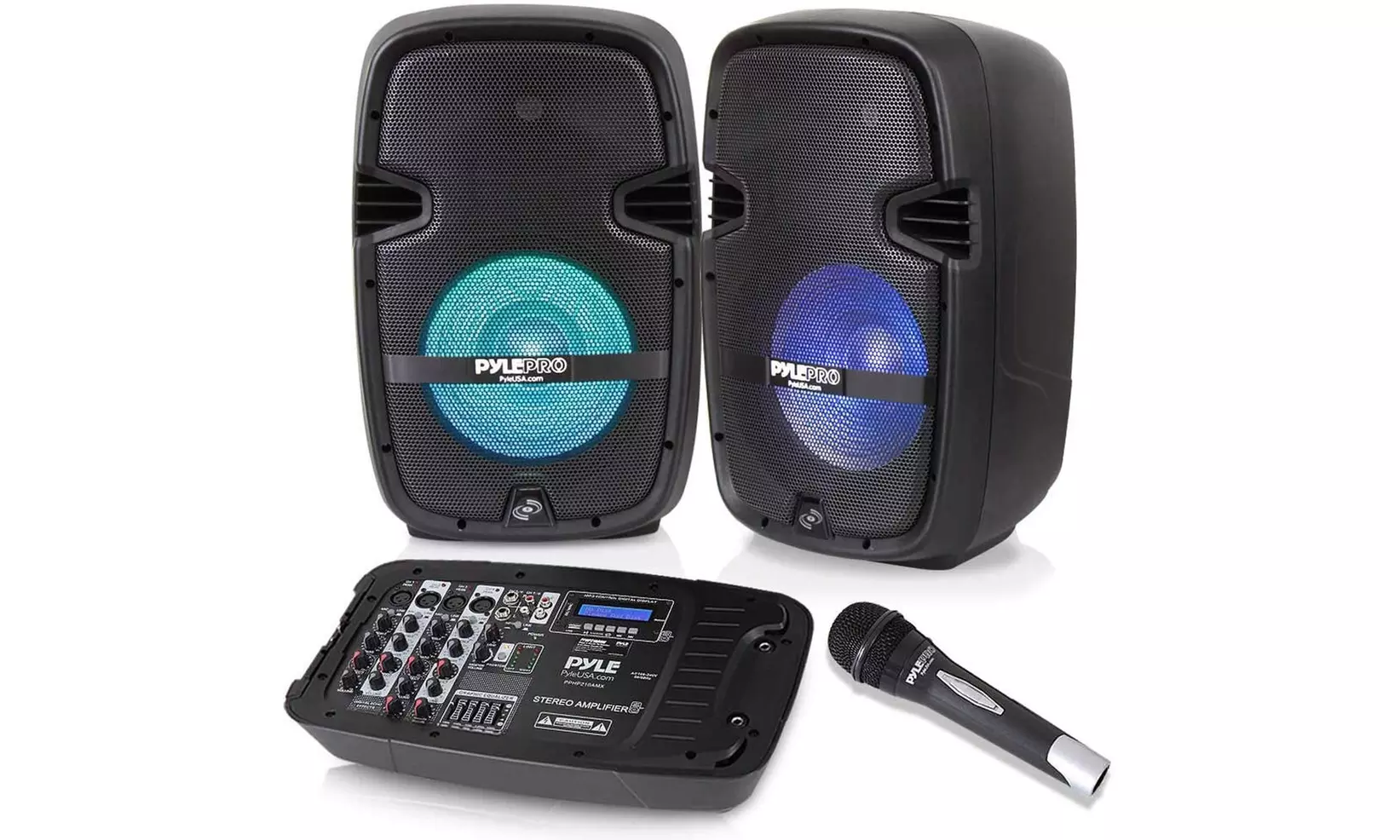 Stage & Studio PA Speaker & DJ Mixer Bundle Kit - Primary Image