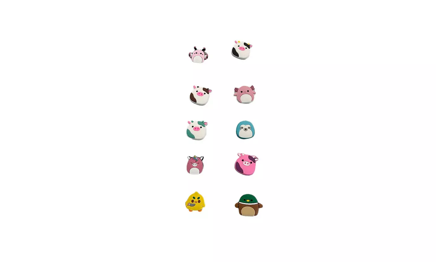 10 Pcs Squishmallow Croc Shoe PVC Decoration Charms - Primary Image