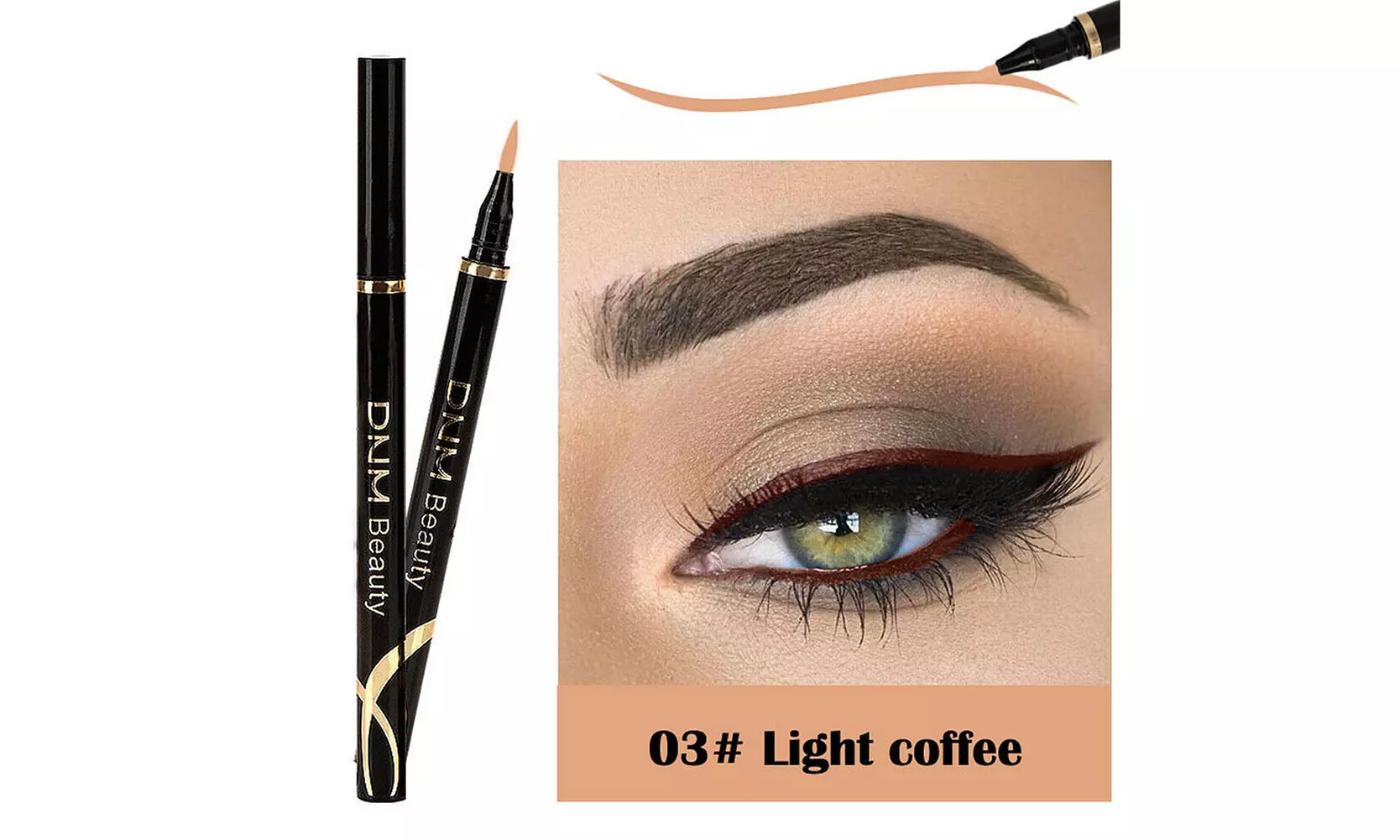 1-2 Pack Colorful Eyeliner Waterproof Long Lasting Liquid Eye Liner Pen Tool