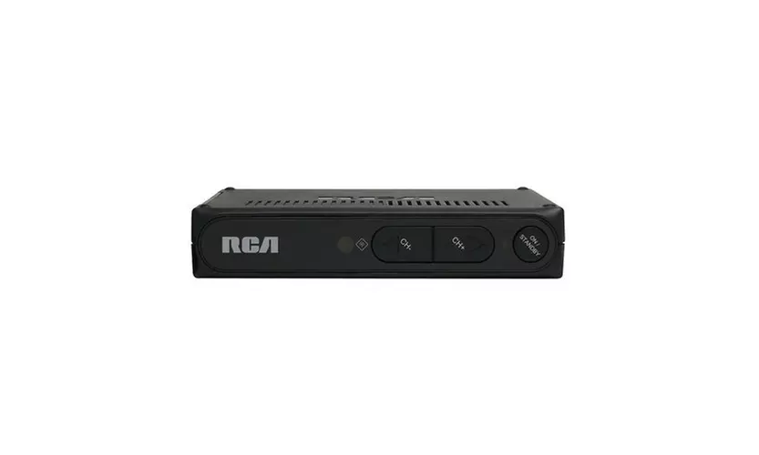 RCA DTA-800B1 Digital To Analog TV Converter Box (Black) - Refurbished - Primary Image