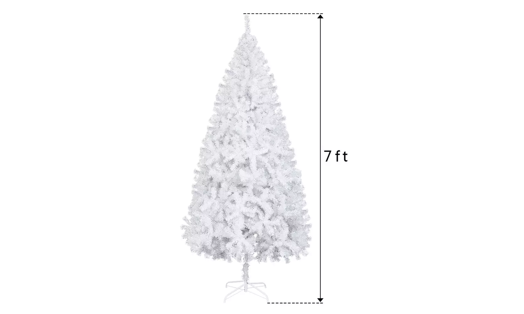  Christmas Tree 7FT Iron Leg White Christmas Tree with 950 Branches