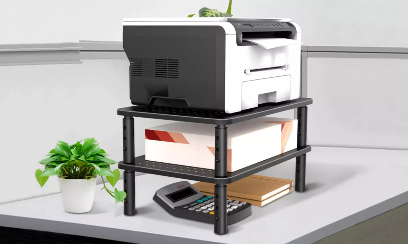 iMounTEK Monitor Stand Riser 3 Height Adjustable Metal Desk Riser Organizer