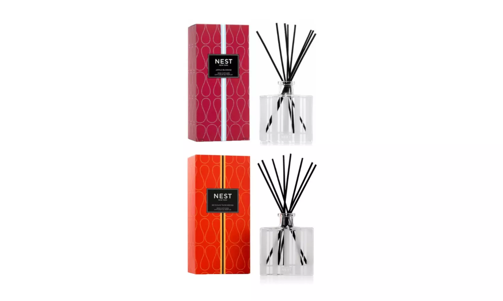 Nest New York Fragrances Apple Blossom and Sicilian Tangerine Reed Diffusers - Primary Image