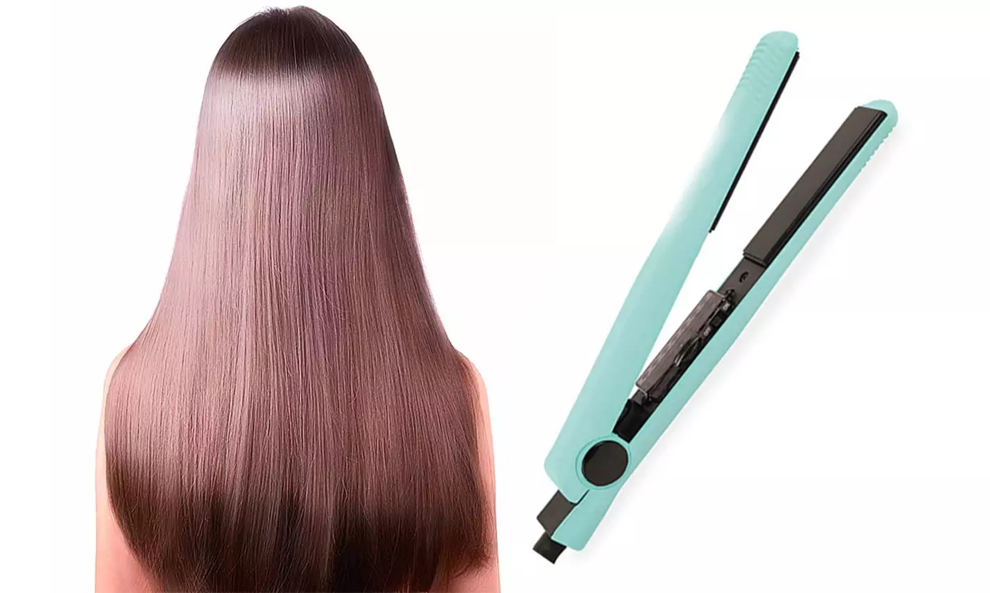 Ceramic Flat Iron Hair Straightener Quick Heating Styling Tool - Primary Image