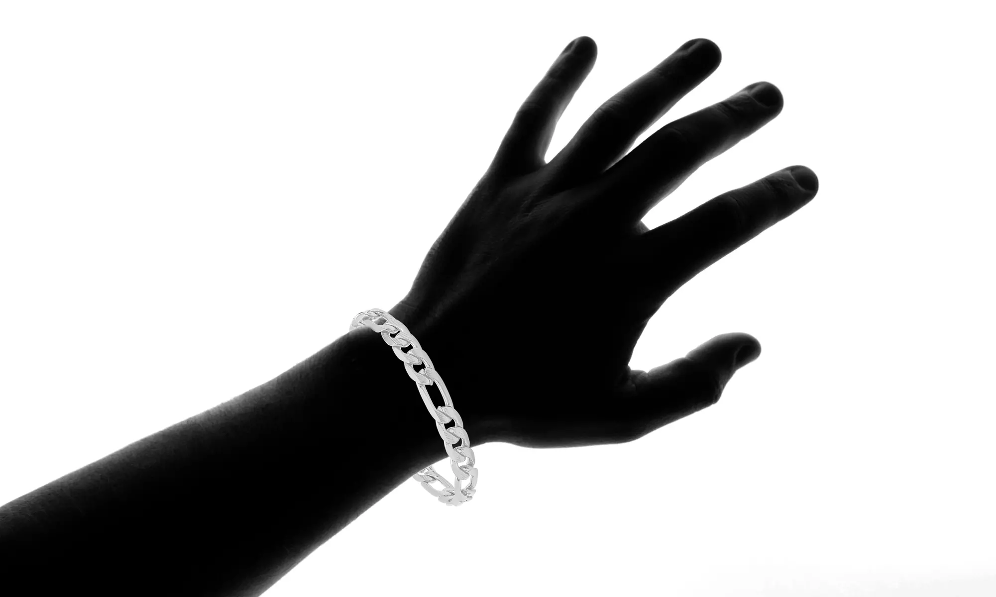 Men's Choice of Stainless Steel Figaro Necklace or Figaro Chain And Bracelet Set