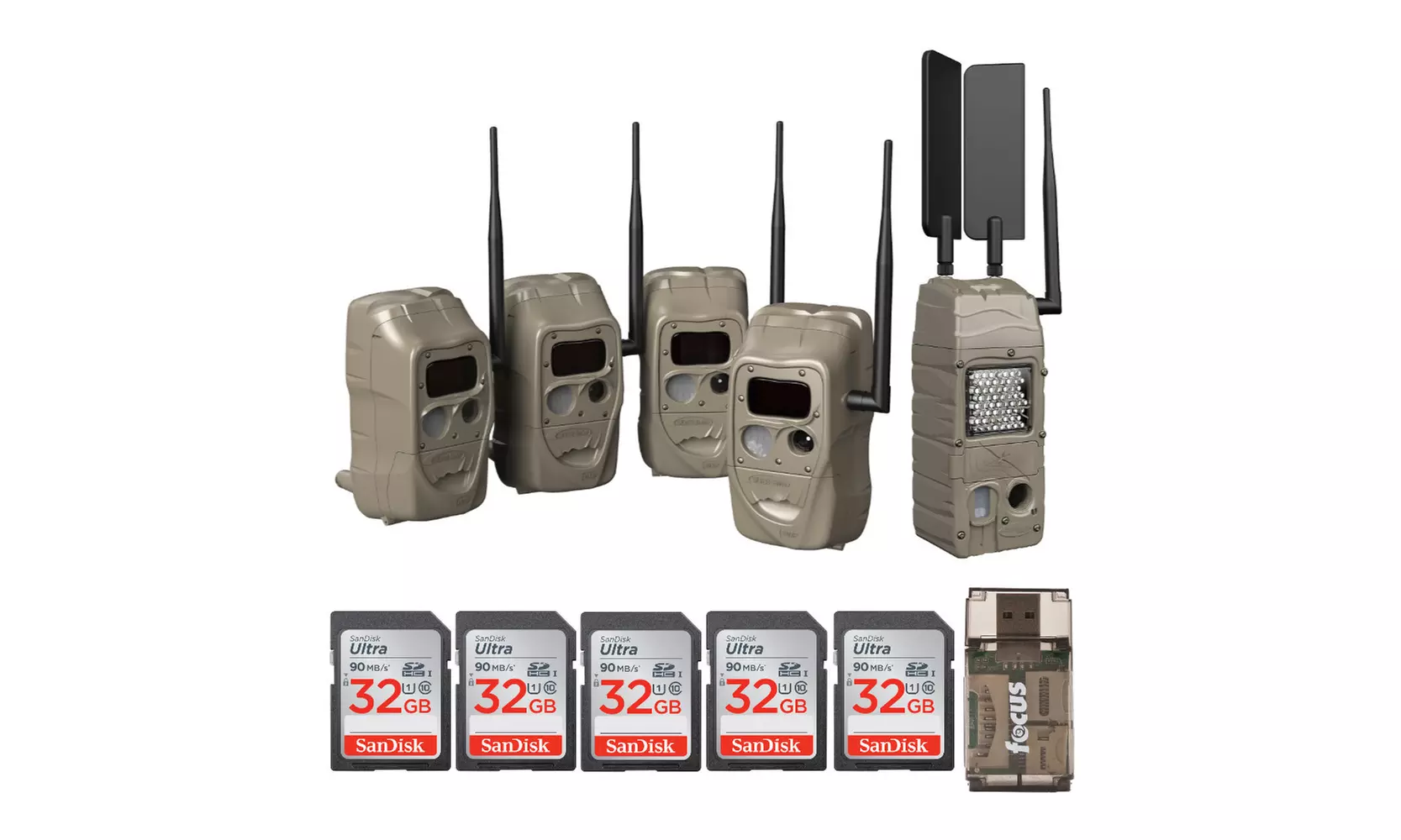 Cuddeback CuddeLink J Series Black Flash Trail Camera (4-Pack), AT&T Bundle - Primary Image