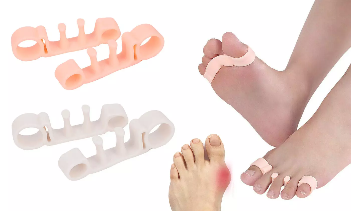2pcs Toe Separator Stretchers Yoga Foot Gel Bunion Corrector straightener