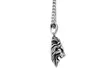 Lion's Head Pendant and Chain in Antiqued Stainless Steel 24" - Second Medium