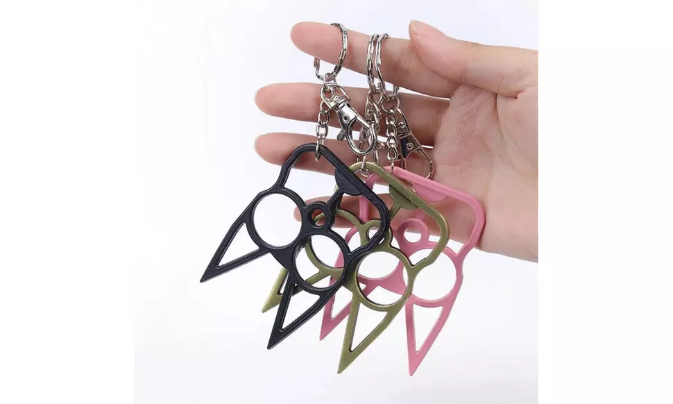 3-Pack Animal Cat Ear Shaped Self Defense Keychain - Second Medium