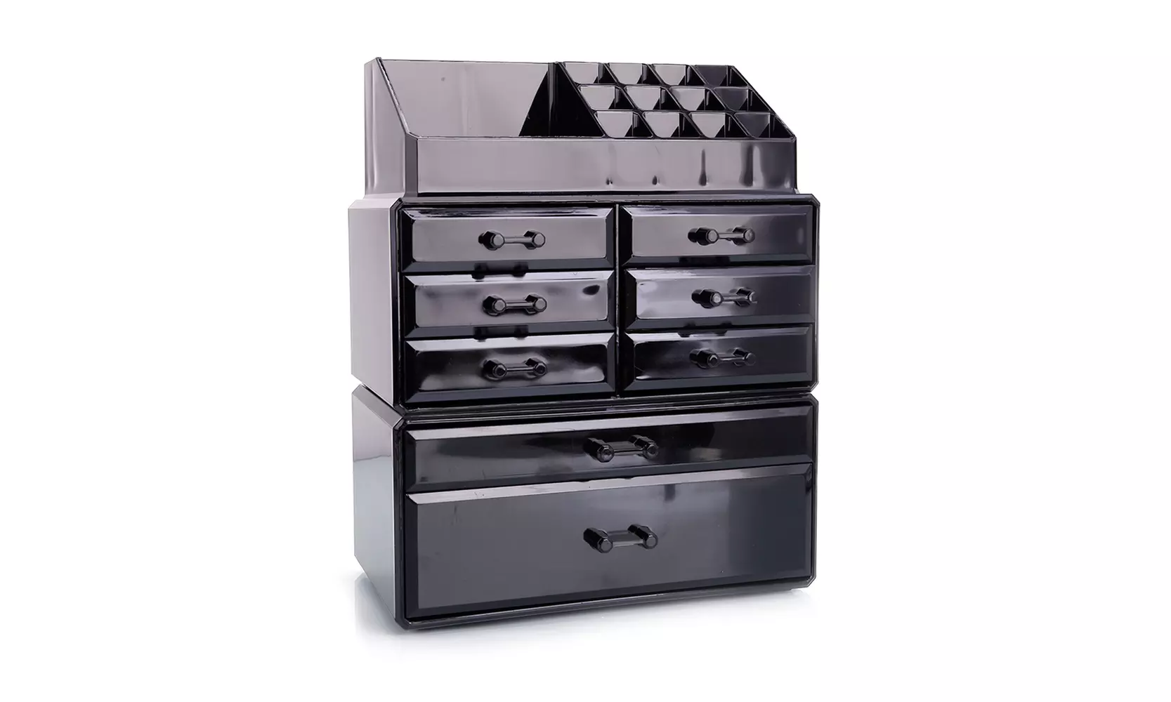 Plastic Cosmetics Storage Rack without Transparent 6 Small & 2 Large Drawers  - Primary Image
