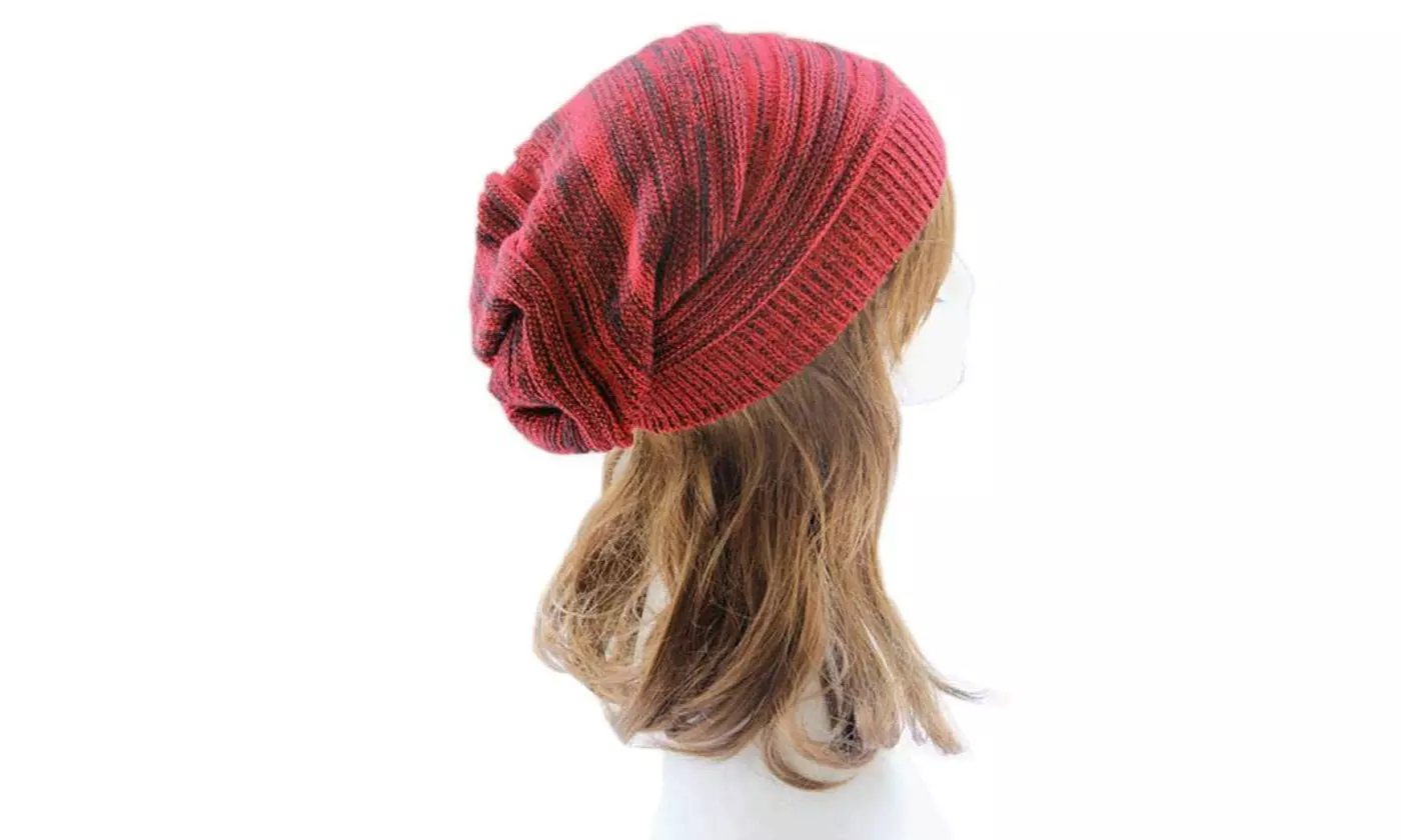 Women Winter Baggy Beanie Oversized Knitted Crochet Ski Hat Slouch Cap