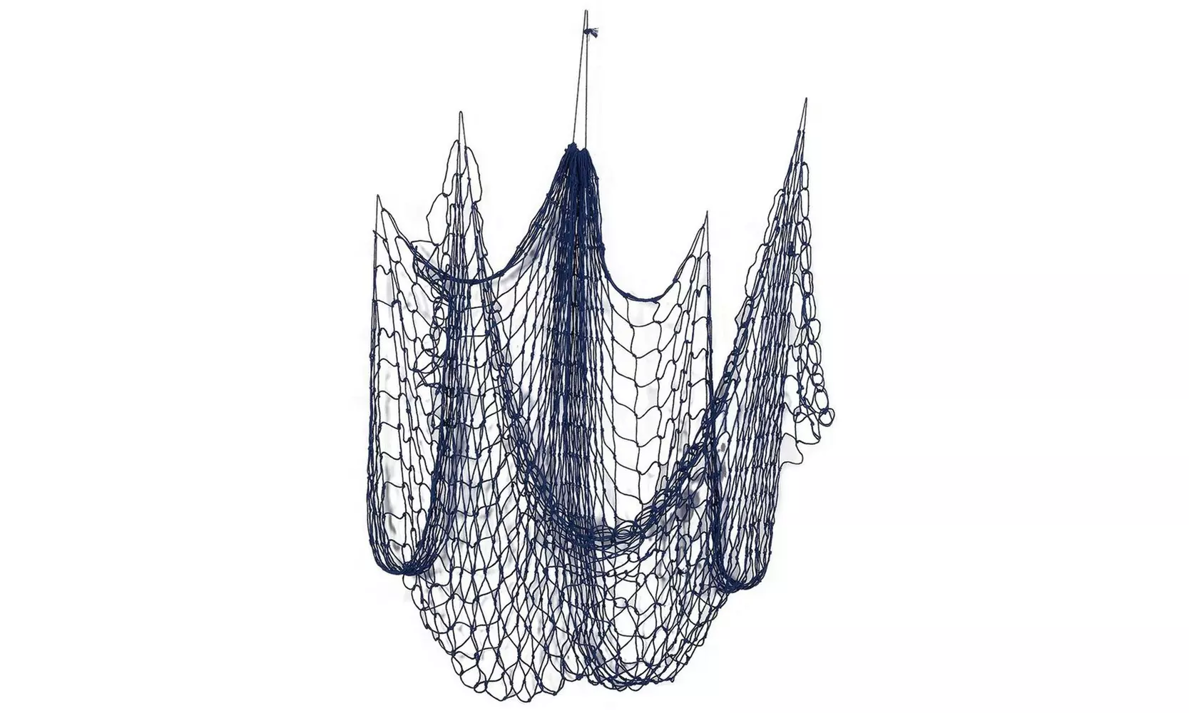 Nautical Fish Netting Cotton Sea Beach Fishing Net Home Decor Blue 79" x 60" - Primary Image