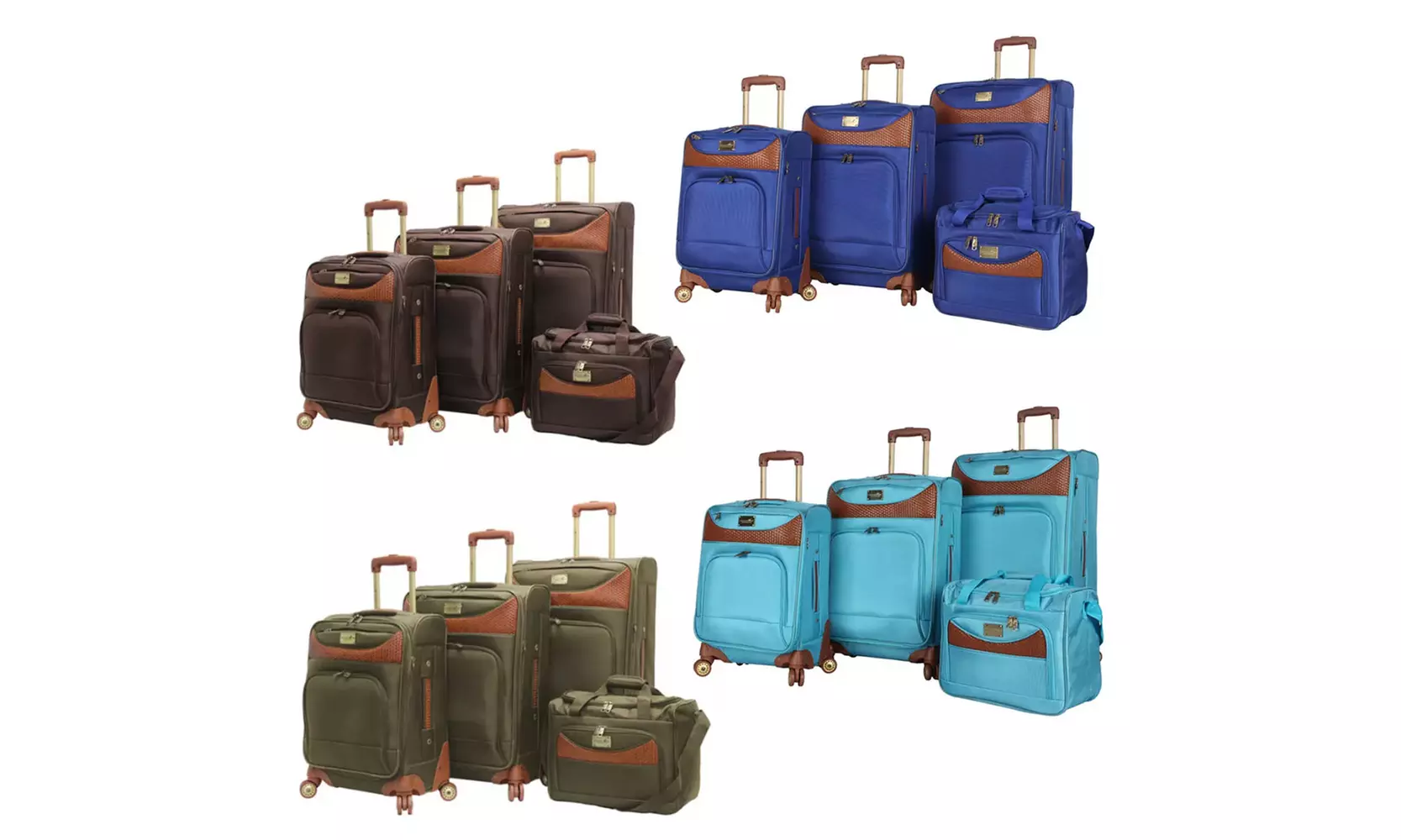 Caribbean Joe Castaway Expandable Spinner Luggage Set (4-Piece) - Primary Image