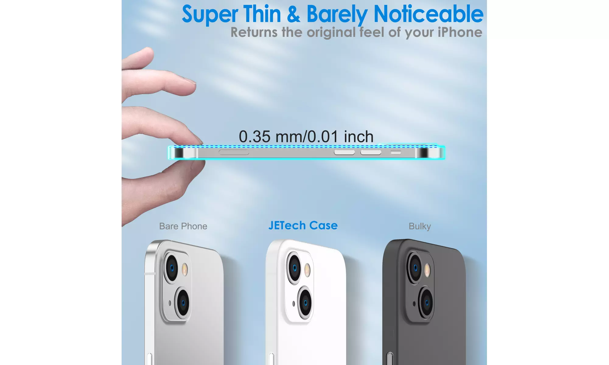 Ultra Slim Matte Case for iPhone 13, Camera Lens Full Protection Hard Thin Cover