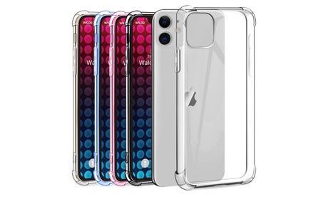 Waloo Clear & Colored Frosted Case For IPhone 11 11 Pro 11 Pro Max Pink IPhone 11 Pro