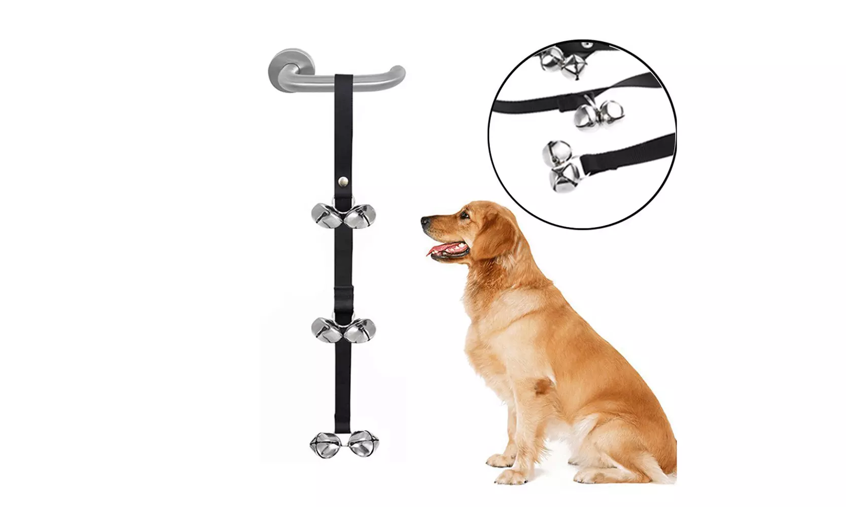 US 2-4 Pack Pet Dog Puppy Potty Training Door Bells Rope Housebreaking Anti Lost