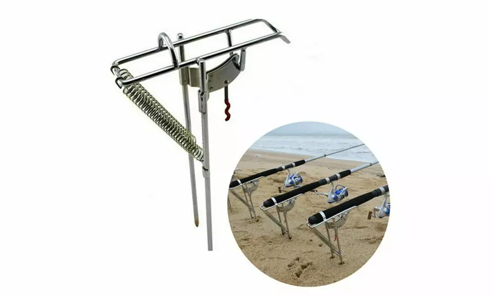 Fishing Rod Holder Automatic Tip-Up Hook Setter Fish Pole Tackle Bracket - Primary Image