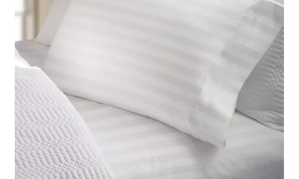Elle 100% Cotton Striped Sheet Set (4-Piece) - Primary Image