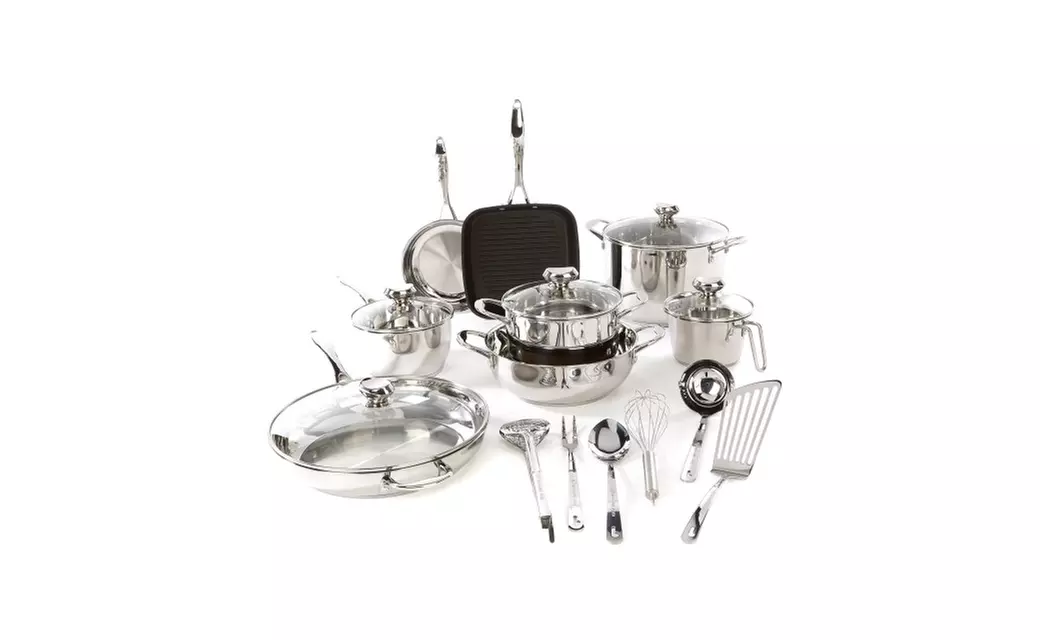 Wolfgang Puck Cookware Set WP19PC2017 Bistro Elite 19-piece Stainless  - Primary Image