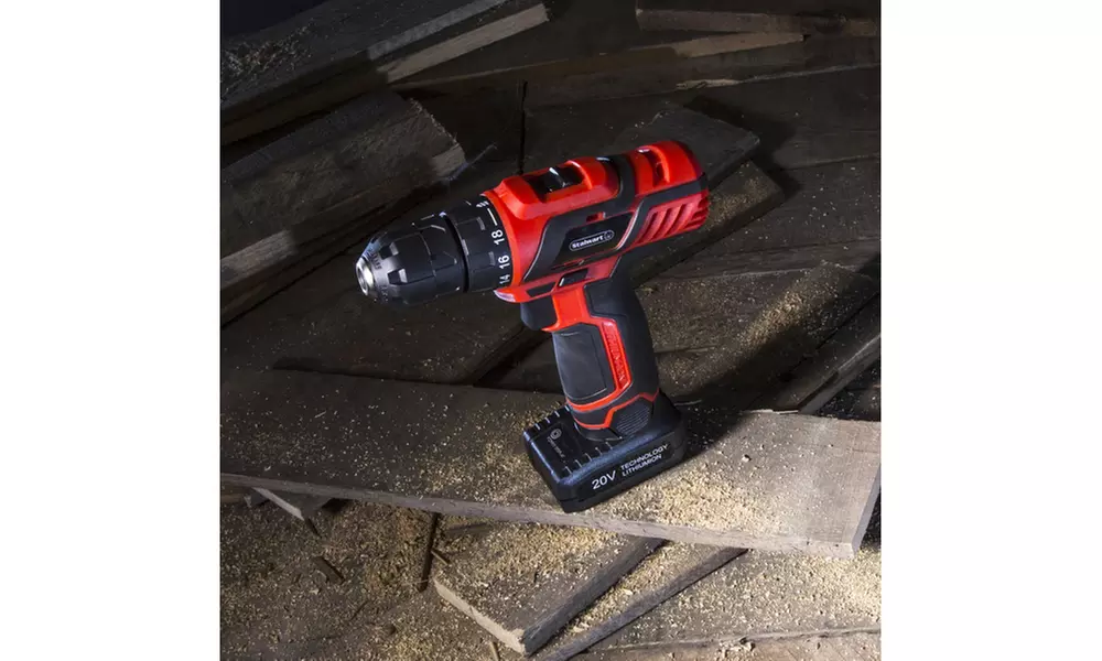 Stalwart 20V Lithium Ion 62 Pc Cordless Drill and Accessory Kit - Second Medium