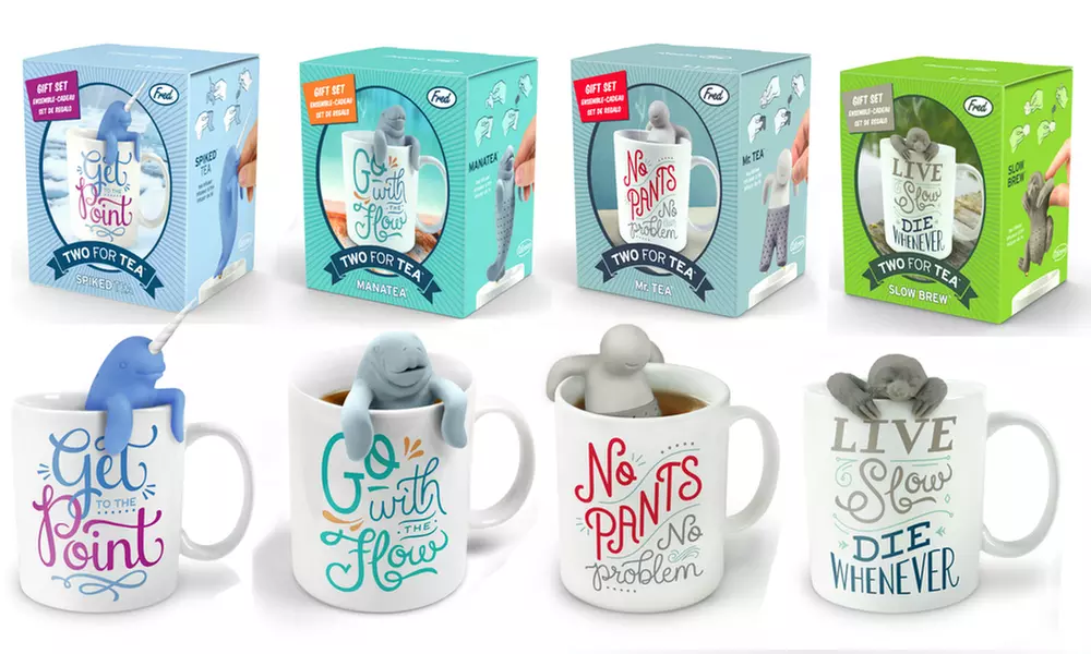 Fred & Friends Tea Infuser and Mug Gift Set (2-Piece) - Primary Image