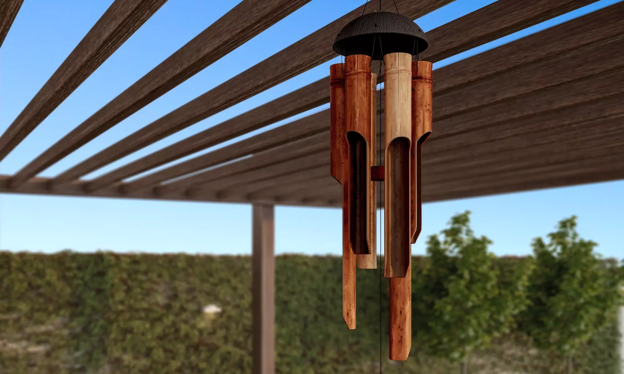 38" Bamboo Wind Chime by Pure Garden - Second Medium