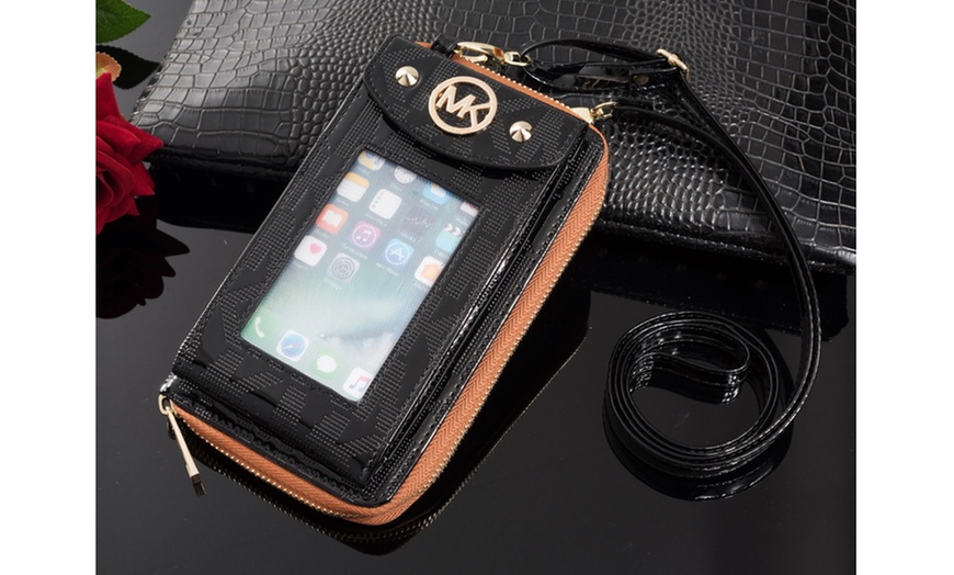 Image 33: Michael Kors Leather Crossbody