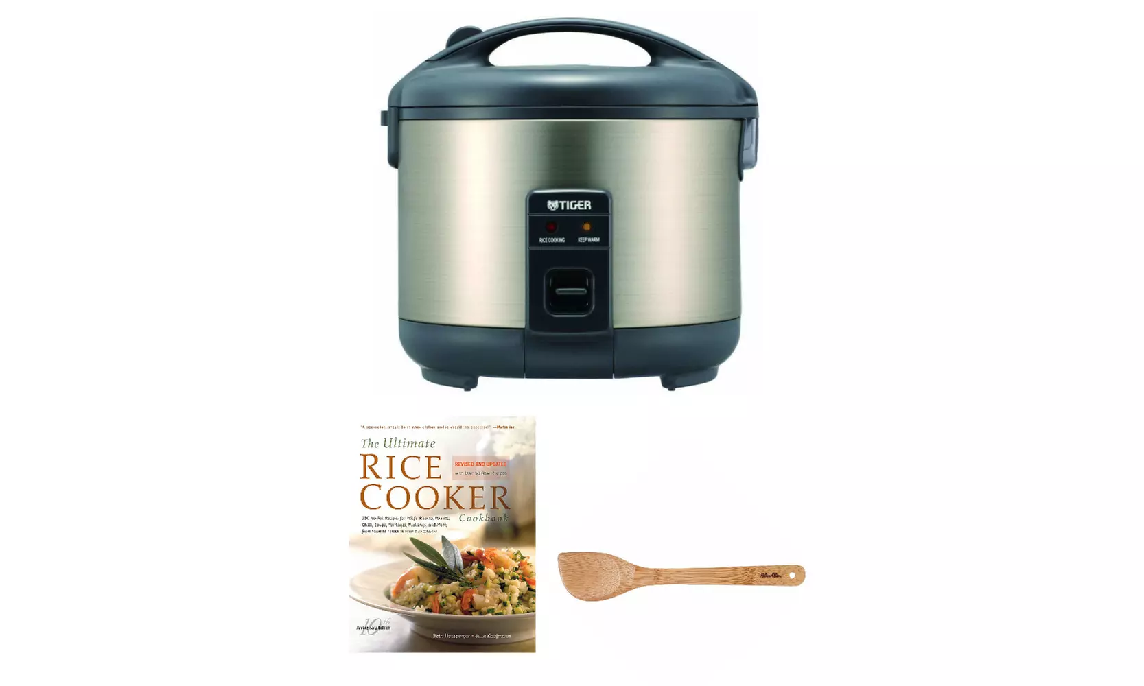 Tiger JNP-S15U 8-Cup Conventional Rice Cooker with Cookbook and Spatula - Primary Image