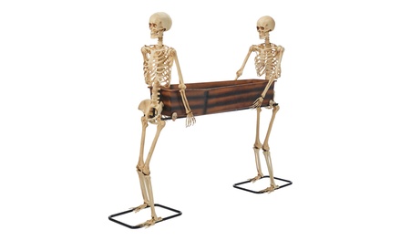 Way to Celebrate 5 Foot Skeleton Duo Carrying Coffin | Groupon